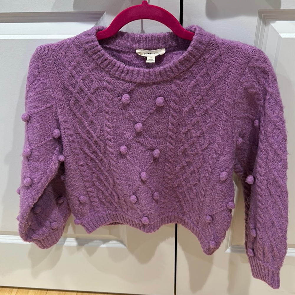 To My Lovers, slight cropped sweater, work once size Small
